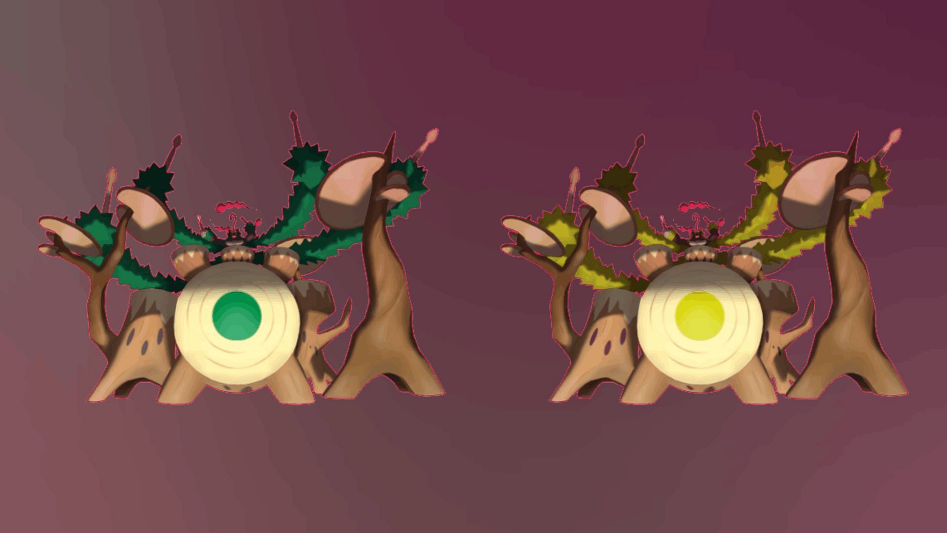 Shiny Gigantamax Rillaboom comparison (Image via TPC)